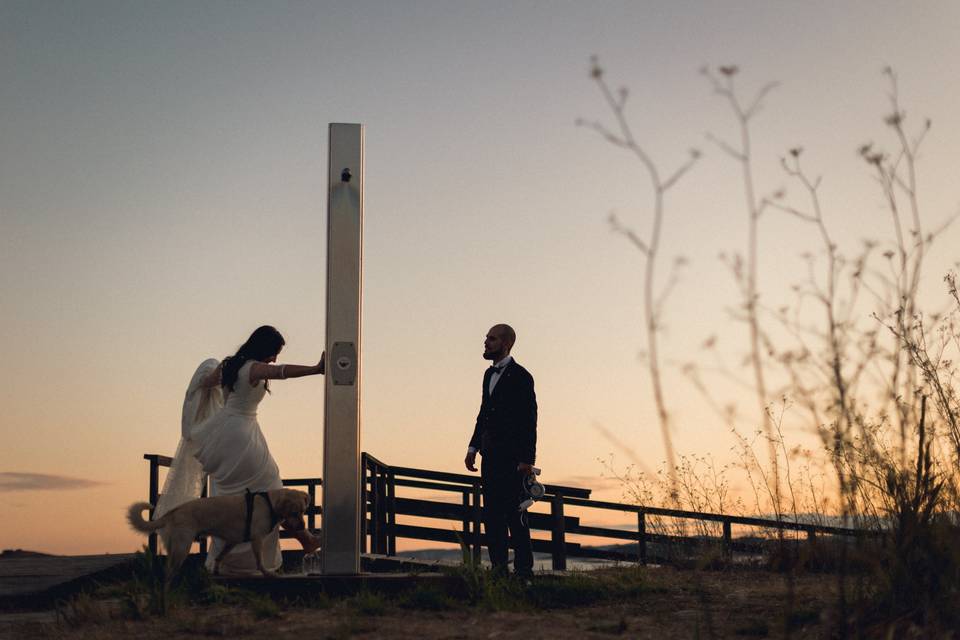 Postboda en la playa