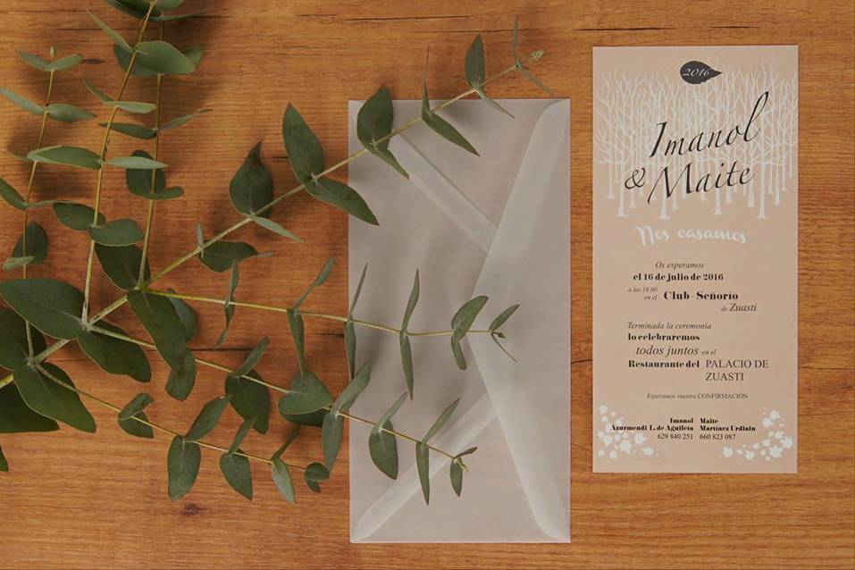 Invitación Leaf