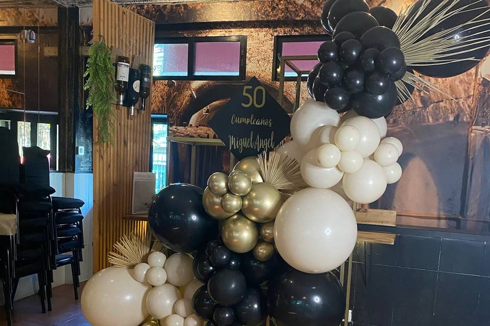 Decoración con globos