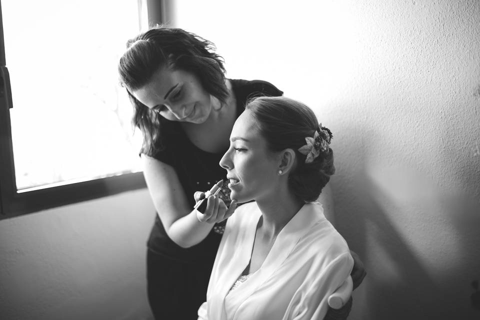 Maquillaje y peinado de boda