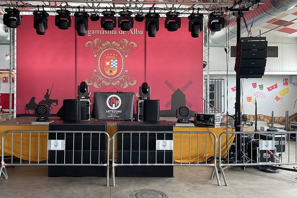 Montaje carpa nochevieja