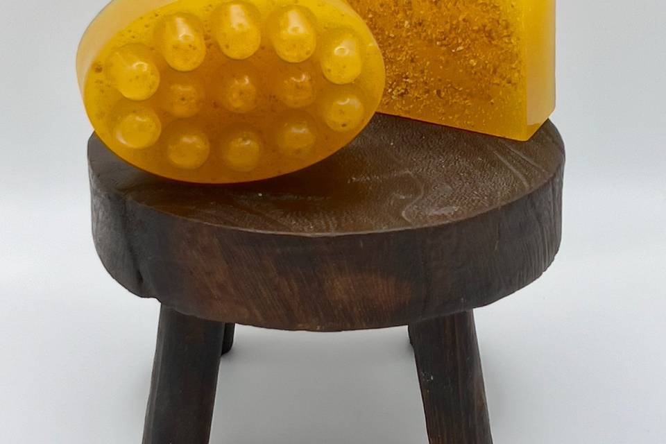 Jabón exfoliante miel y avena