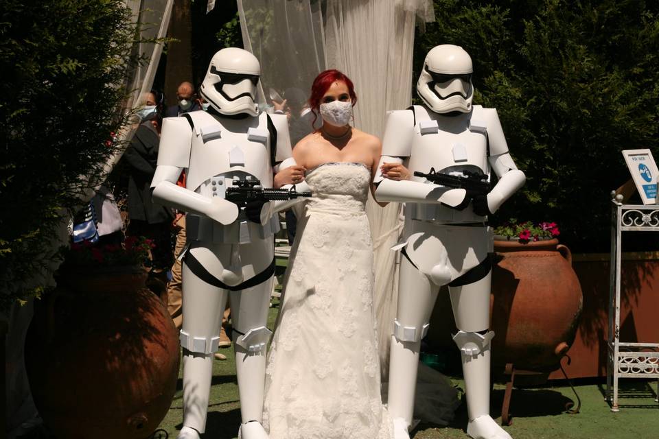 Stormtroopers con la novia