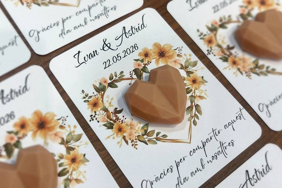 Corazón tarjeta personalizable