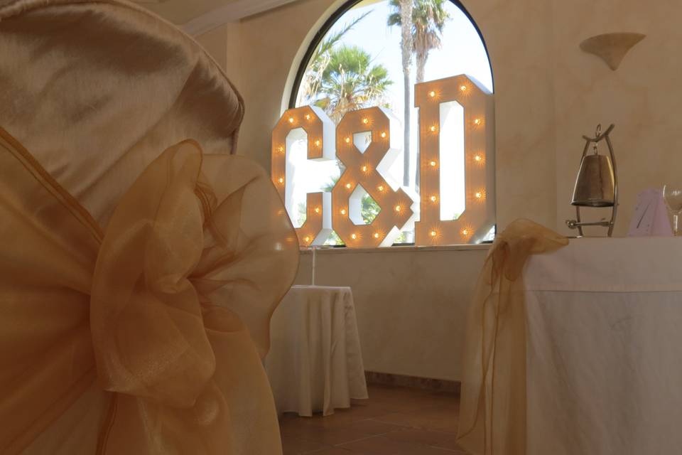 Letras para decorar el banquete