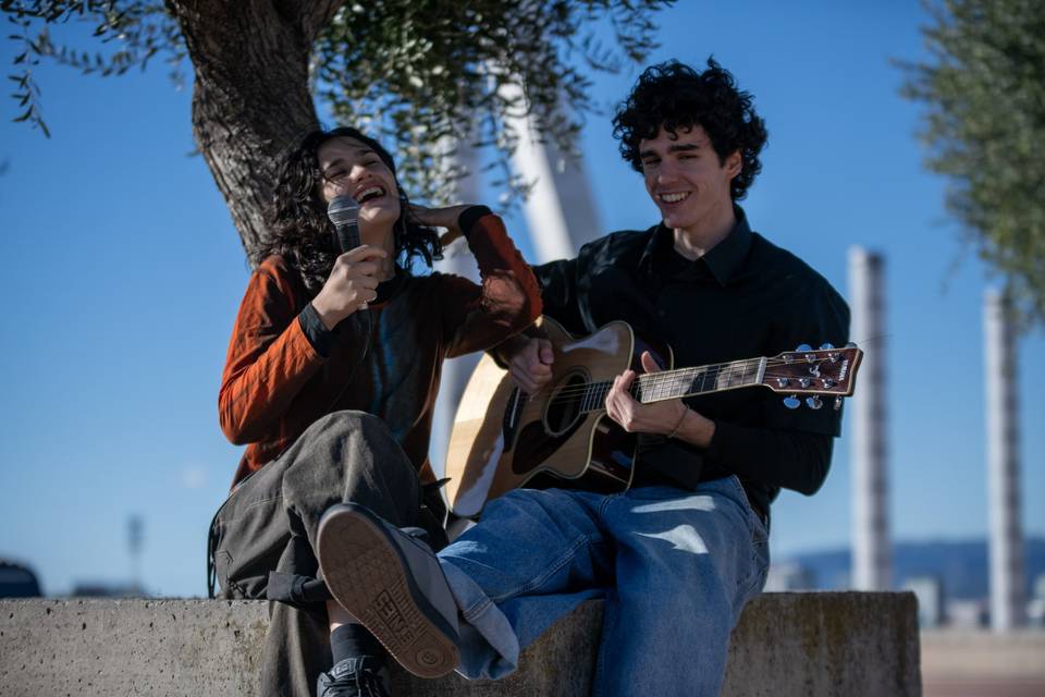 Sibyla Riegele y Adrià Guillén