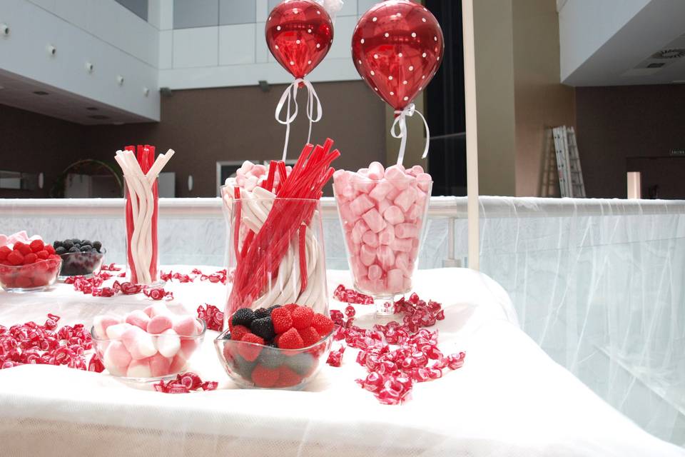 Dulces y globos