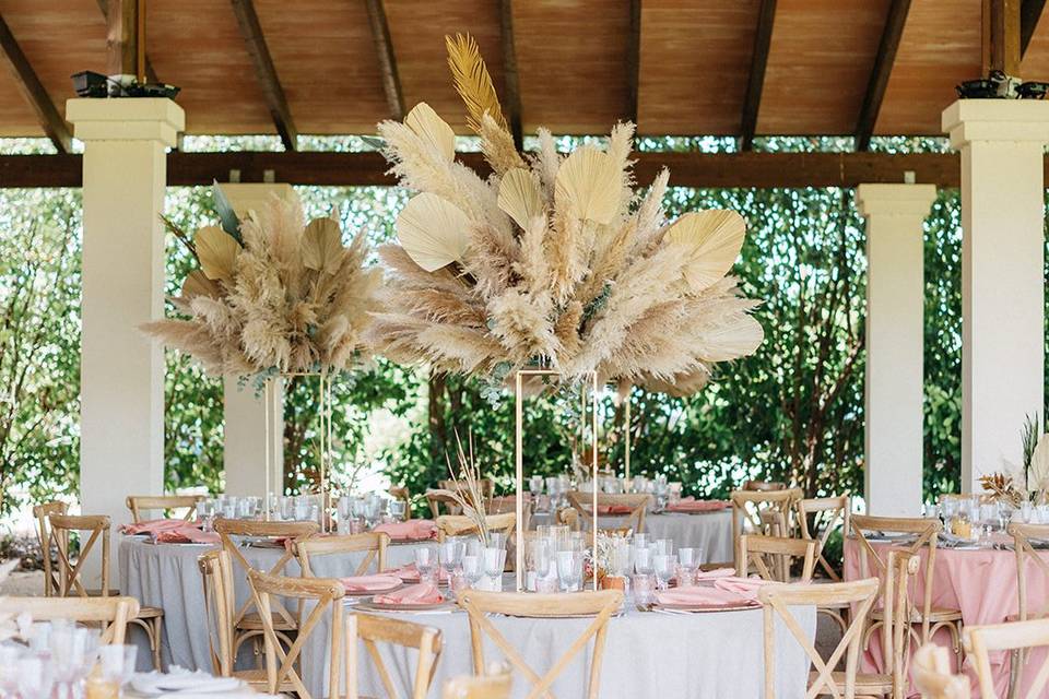 Pérgola y fiesta