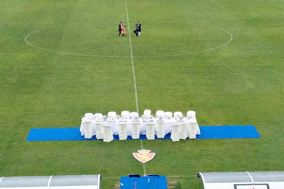 Boda y cóctel con acordeón