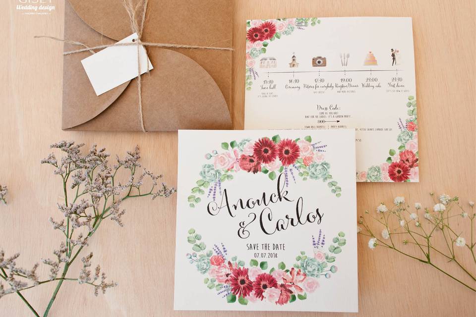 Invitaciones boda creativas