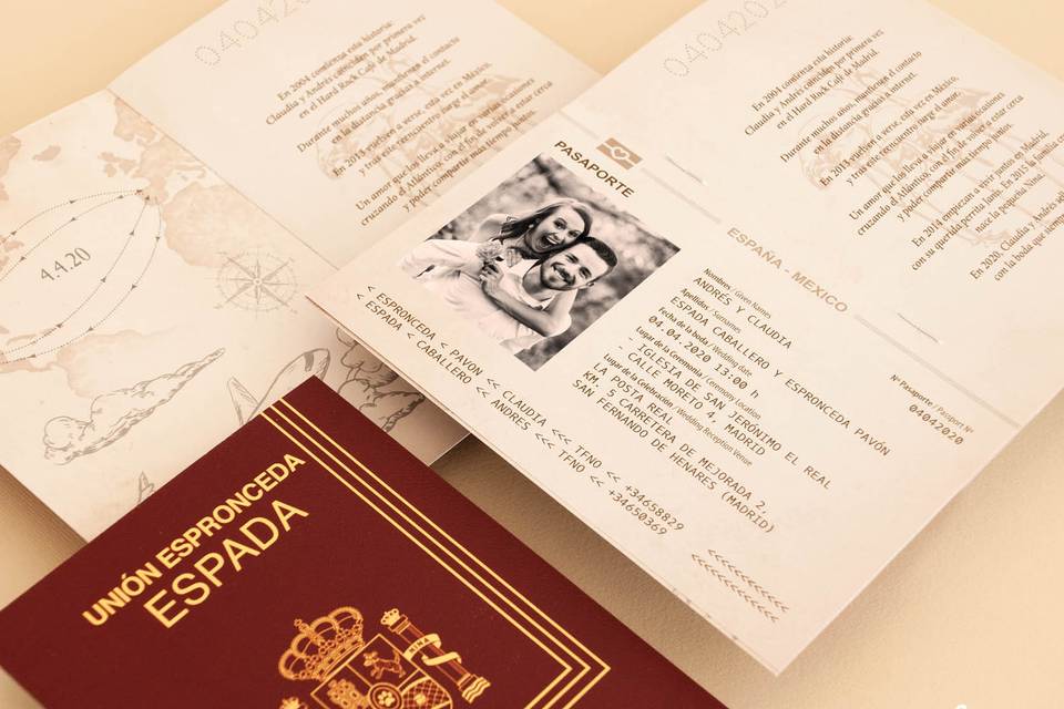 Invitación pasaporte