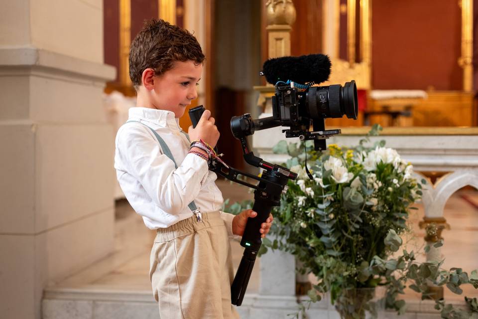Un pequeño camarógrafo