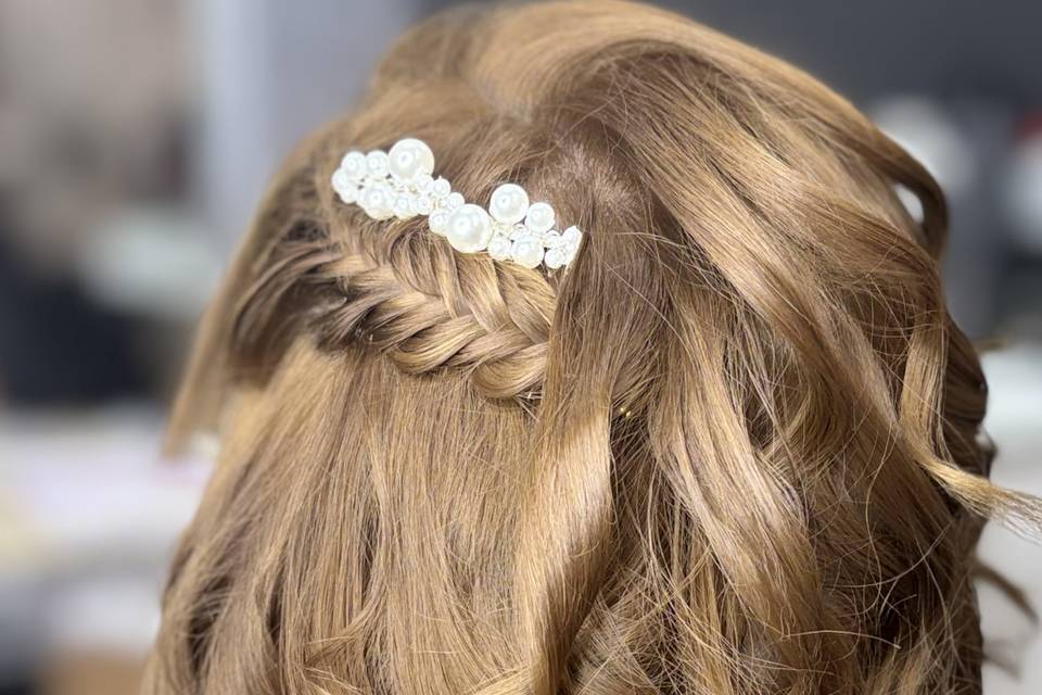 Trenza espiga bucles