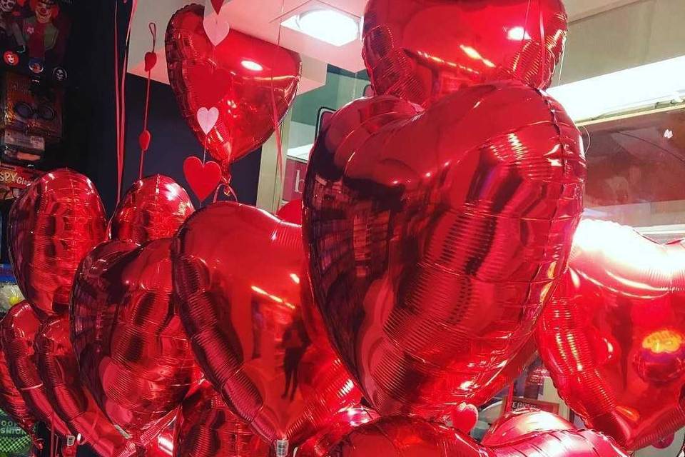 Globos de corazón