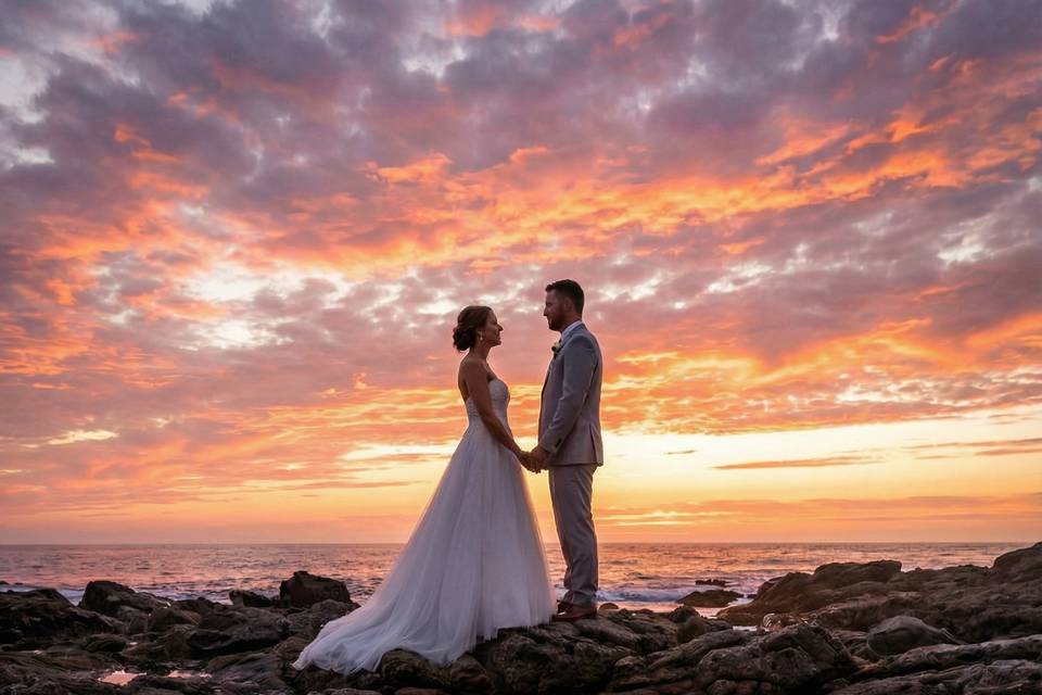 Sesion postboda atardecer
