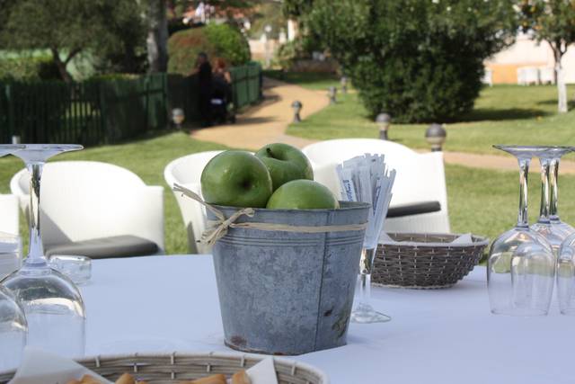 Detalle aperitivos jardín