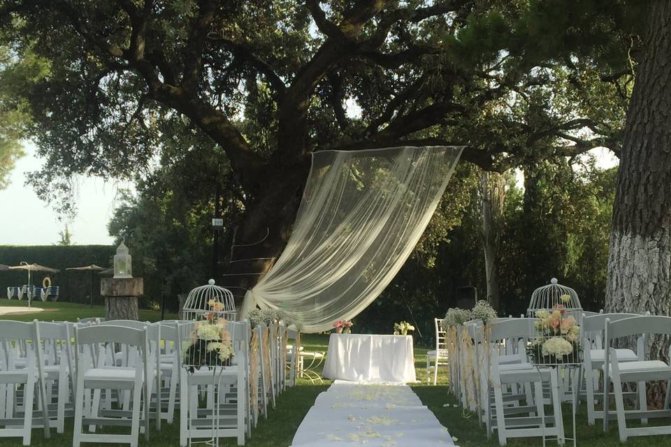 Ceremonia en el jardín