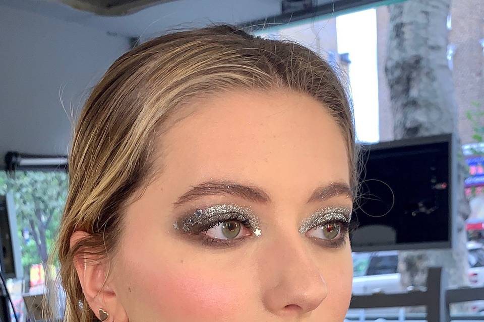 Studio 54 inspired makeup
