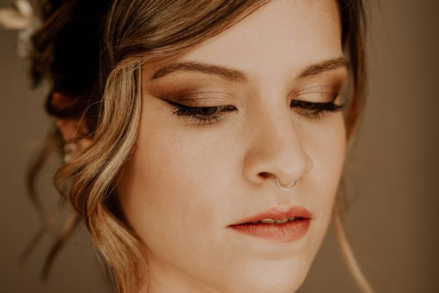 Maquillaje de novia ahumado para Marta