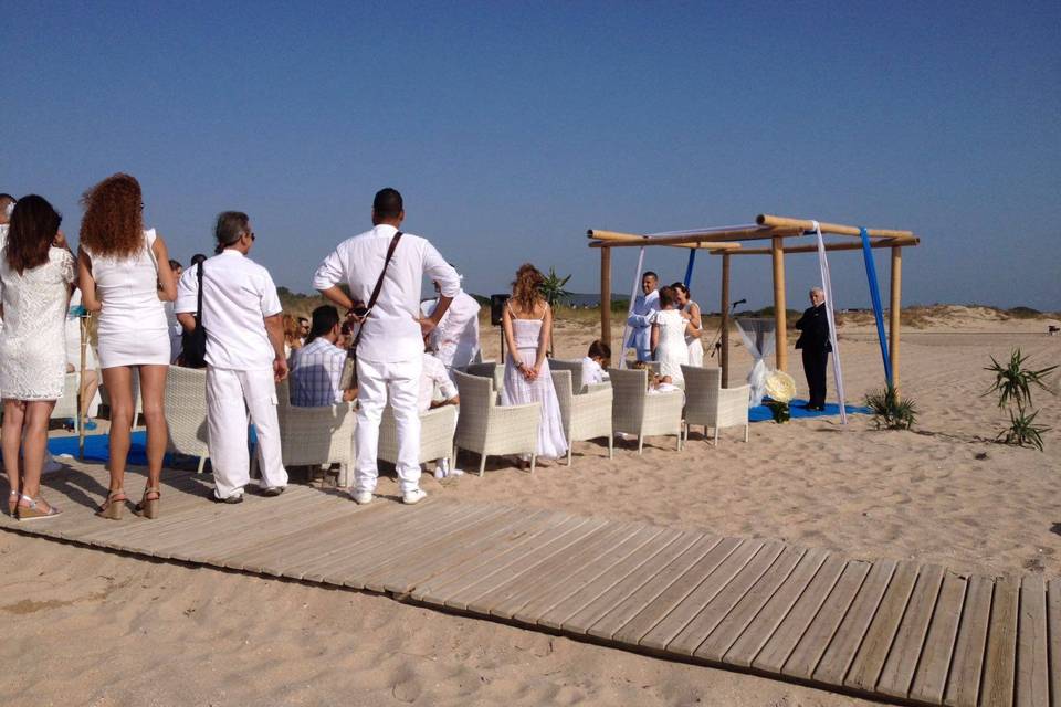 Ceremonia en la playa