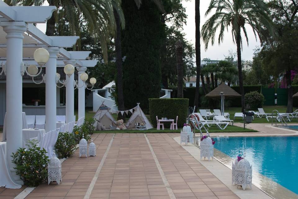 Decoración boda Hotel Jerez