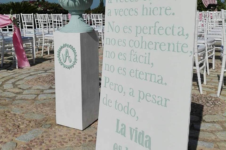 Decoración ceremonia civil