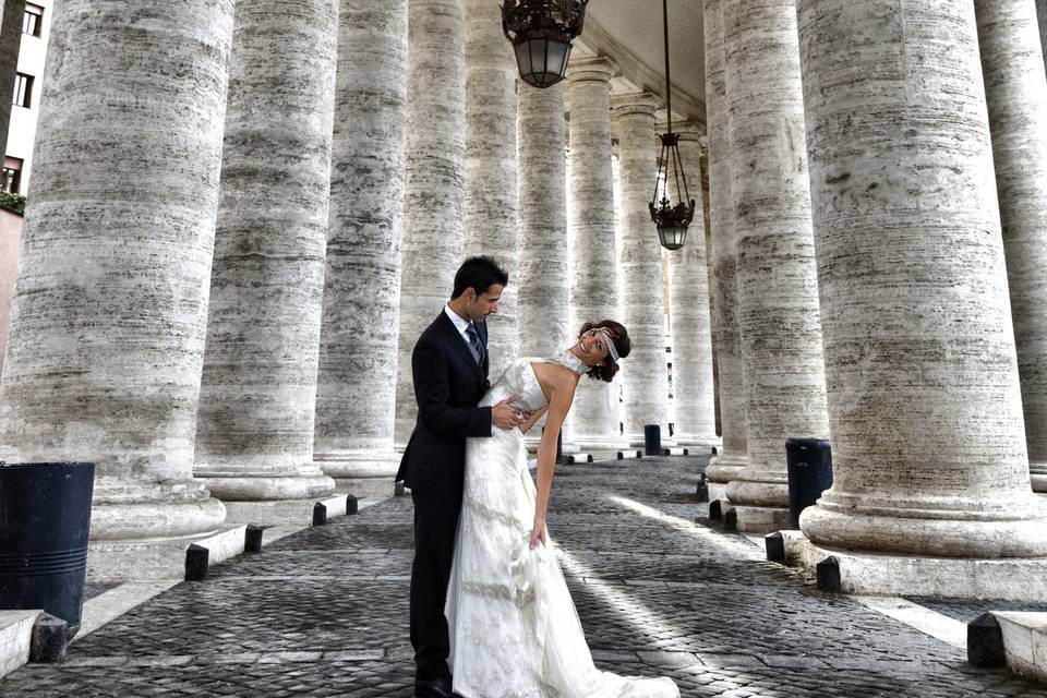 Postboda en Roma, Vaticano