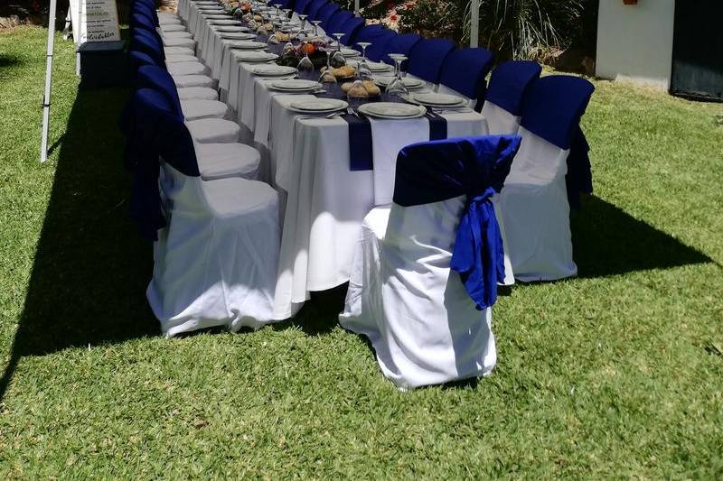 Banquete con carpa