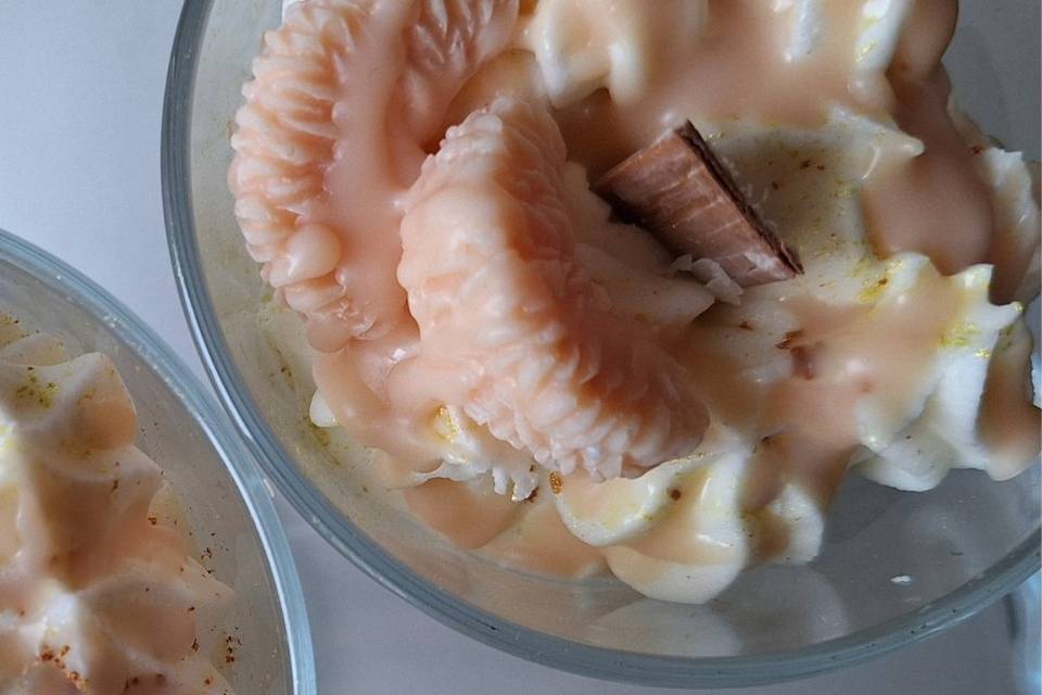 Vela gourmet postre