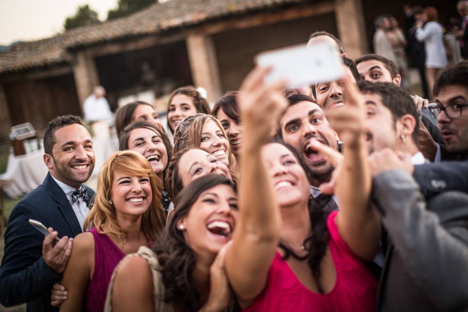 Selfie con amigos