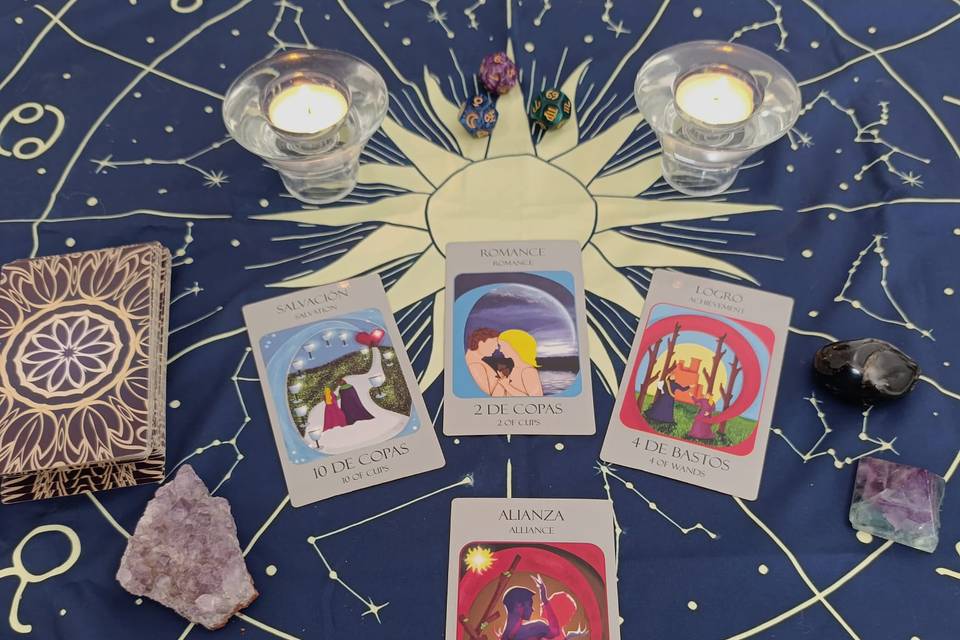 Tarot y dados astrológicos
