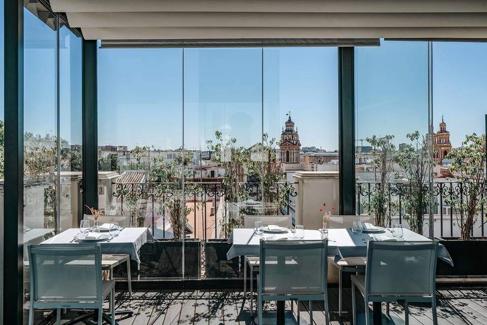 Terraza acristalada