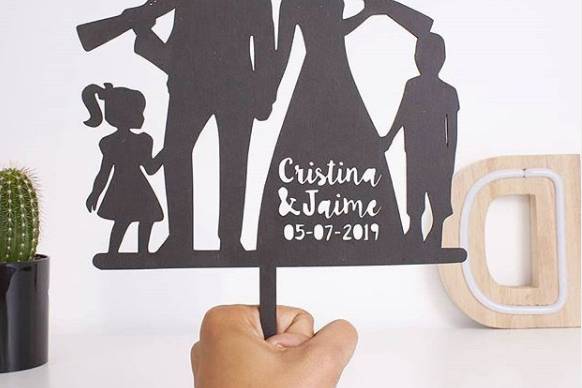 Cake topper para tarta