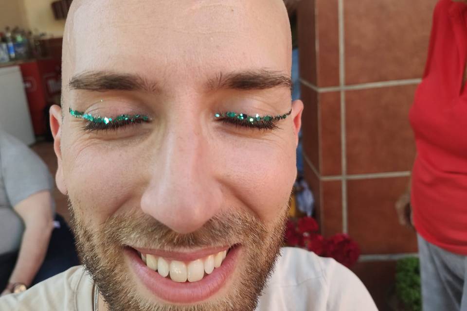 Delineado glitter