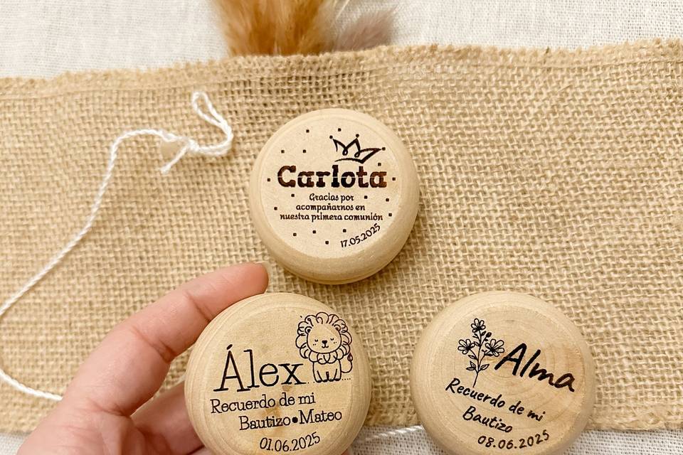 Yoyos de madera personalizados