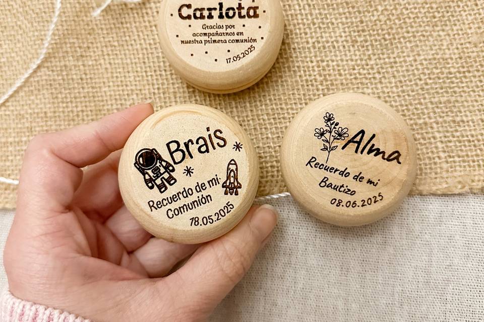 Yoyos de madera personalizados