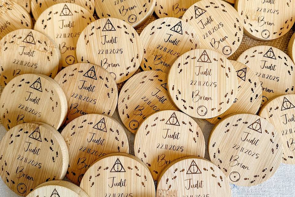 Espejo de madera personalizado