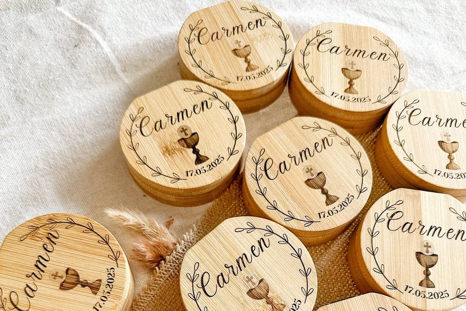 Joyeros de bambú