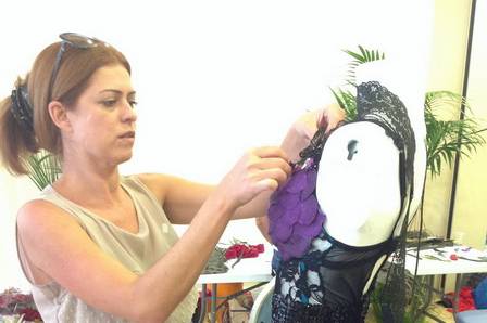 Elaborando un vestido floral