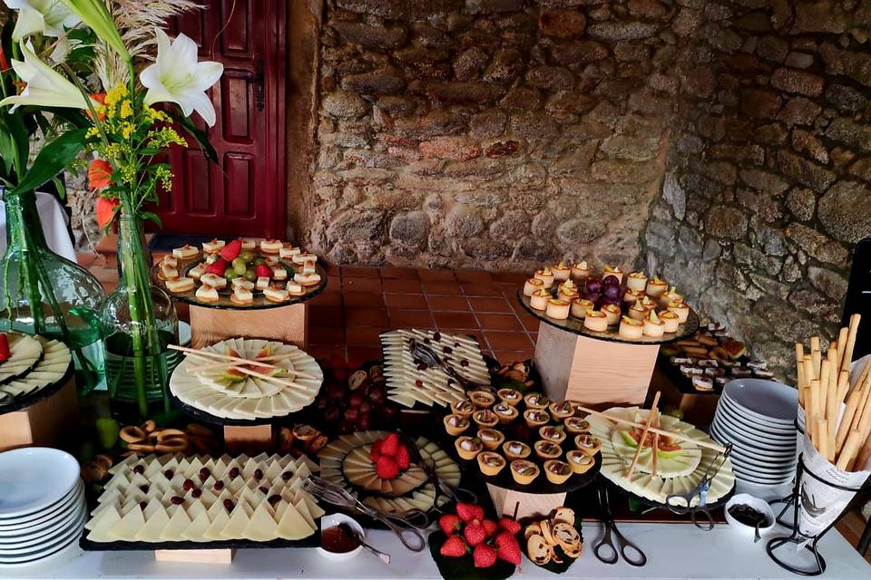 Buffet de quesos, boda en Muros