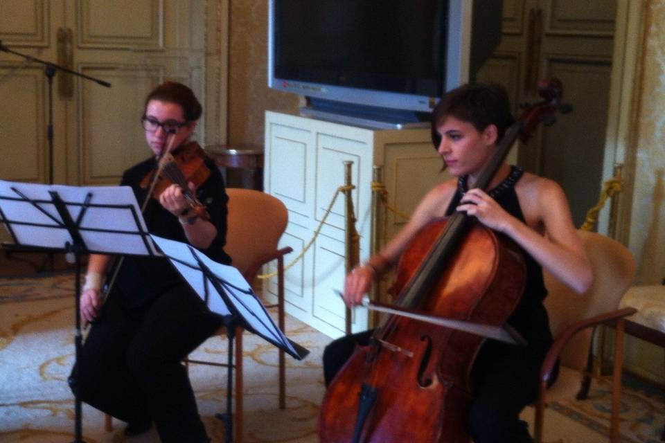 Viola y violonchelo