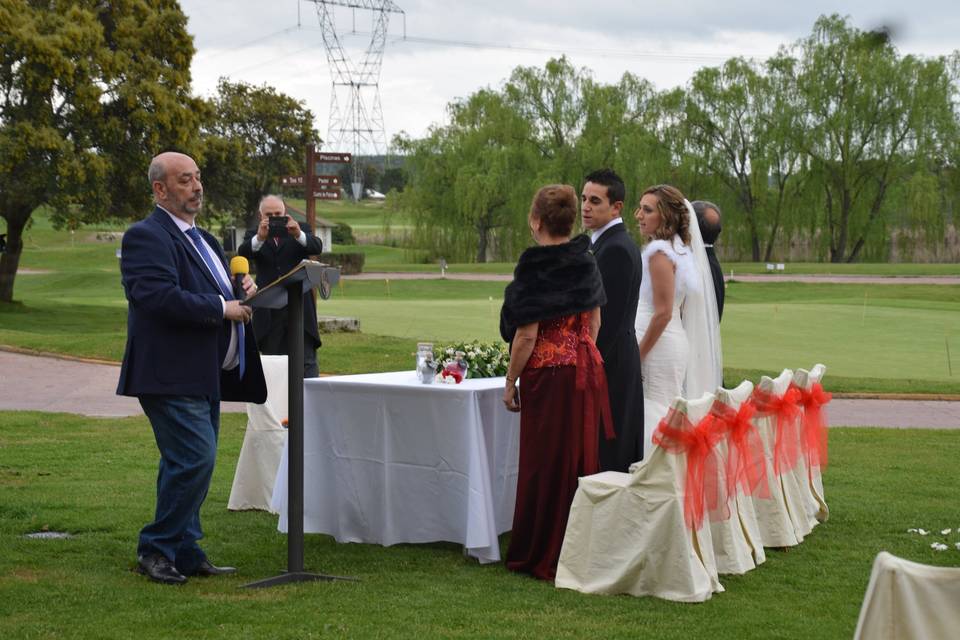 Ceremonia civil de Noelia y Álvar