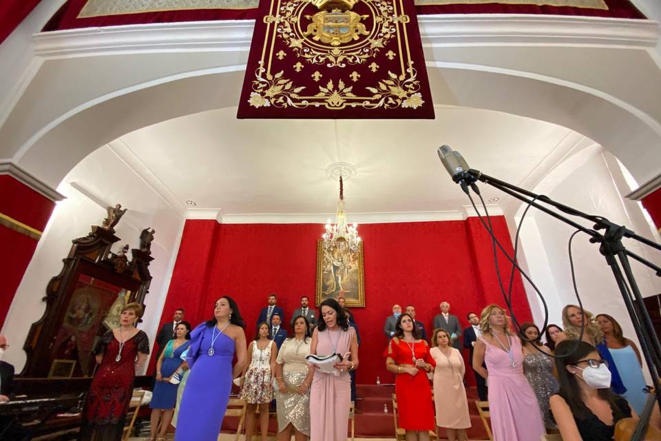 Coro en la iglesia