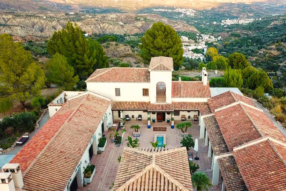 Vista aérea del patio andaluz