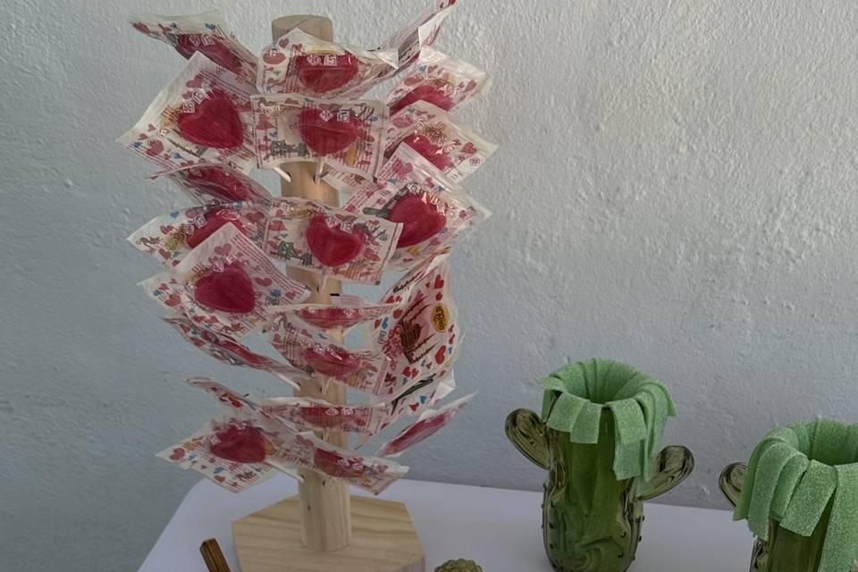 Mesa de chuches rural https://