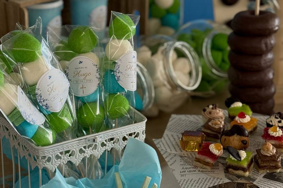 Mesa de chuches personalizada