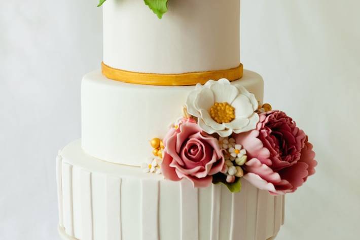 Tarta de boda jardín