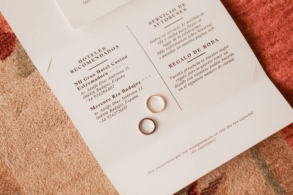 Invitación tríptico