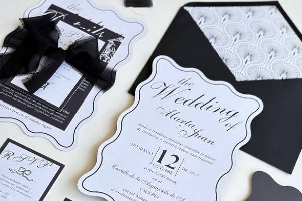 Invitación troquelada