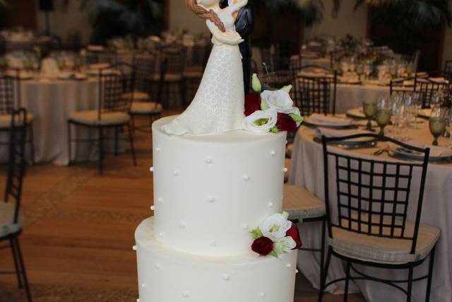 Tarta con perlitas